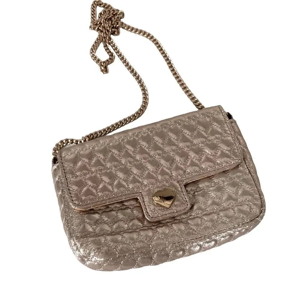 Children’s place Girl's Gold Quilted Purse bag EUC